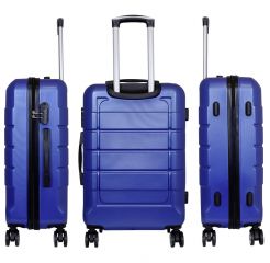 Cestovní kufry ABS sada COMO L,M,S blau E-batoh