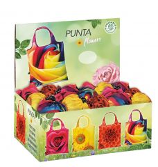 Nákupní skládači taška PUNTA Flowers red E-batoh