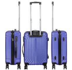 Cestovní kufry sada PALMA L,M,S BLUE BRIGHT MONOPOL E-batoh