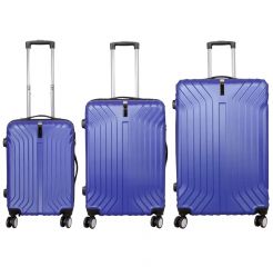 Cestovní kufry sada PALMA L,M,S BLUE BRIGHT MONOPOL E-batoh