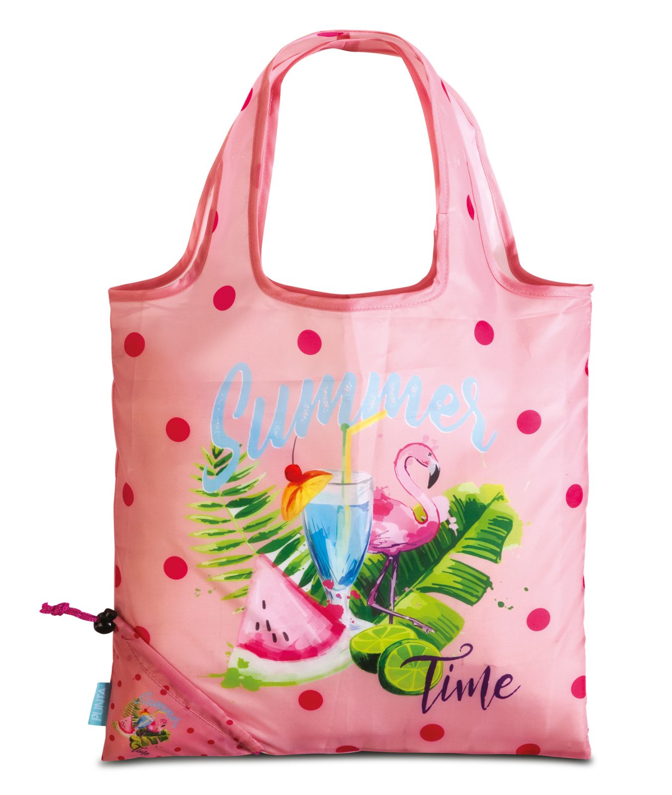 Nákupní skládači taška PUNTA Tropical Pink