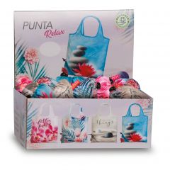 Nákupní skládači taška PUNTA Relax Pink E-batoh