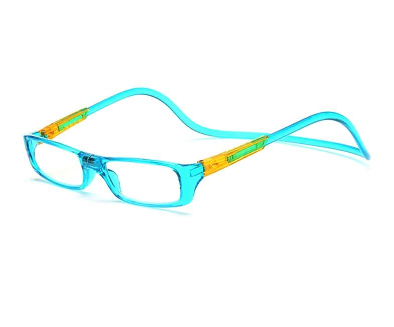 Dioptrické brýle na čtení s magnetem +1,0 - světlomodré obruby