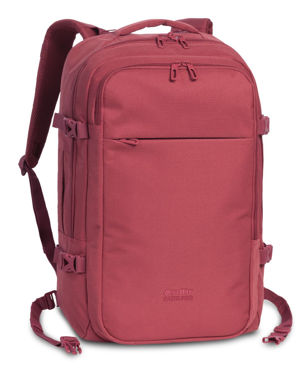 BestWay Příruční zavazadlo - batoh Cabin 54x30x15 brick-red