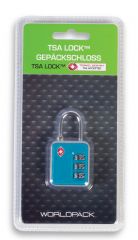 Bezpečnostní TSA kódový zámek WORLDPACK 10379 blue/silver E-batoh