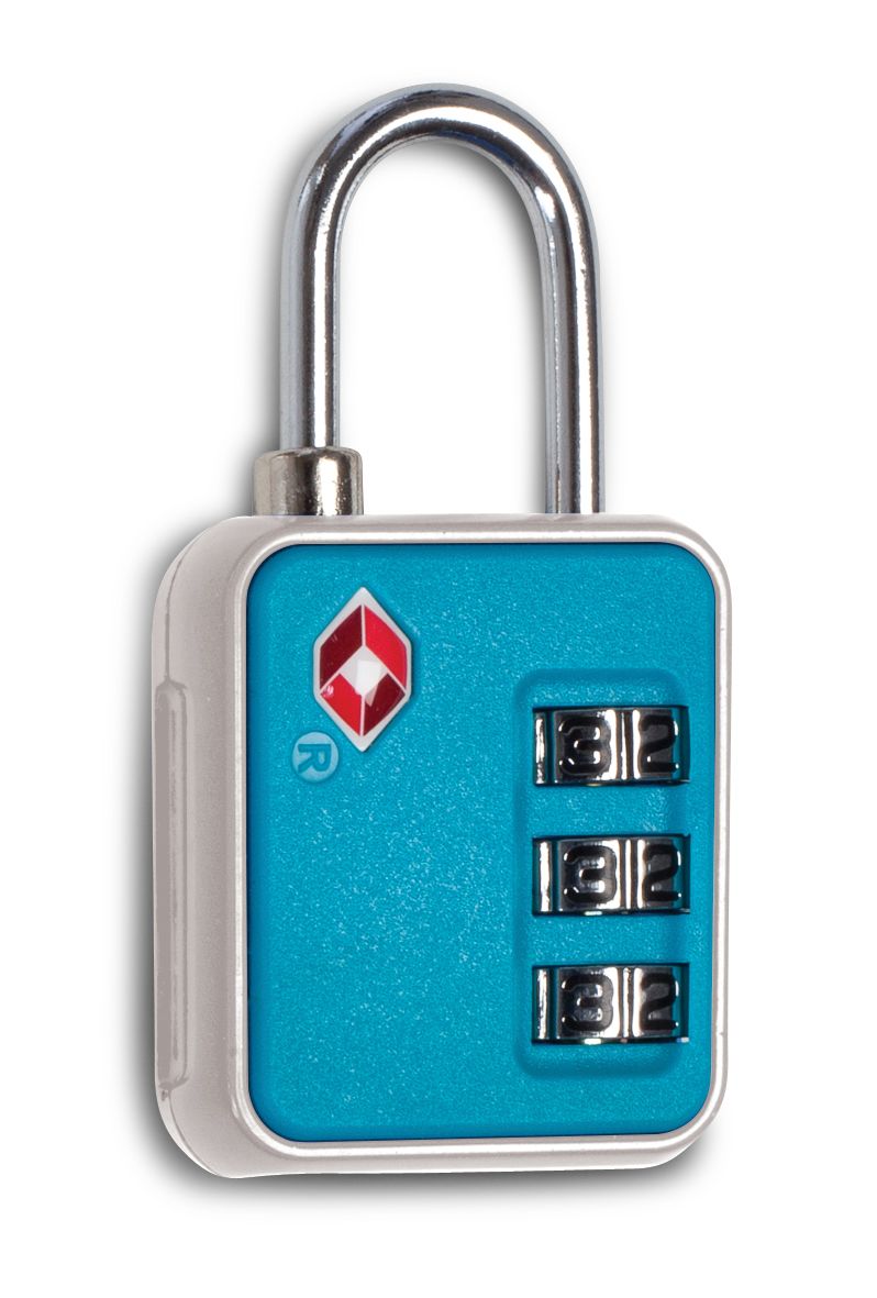 Bezpečnostní TSA kódový zámek WORLDPACK 10379 blue/silver