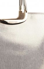 Elegantní světlá béžová kabelka se zlatými pásky S7 GROSSO E-batoh