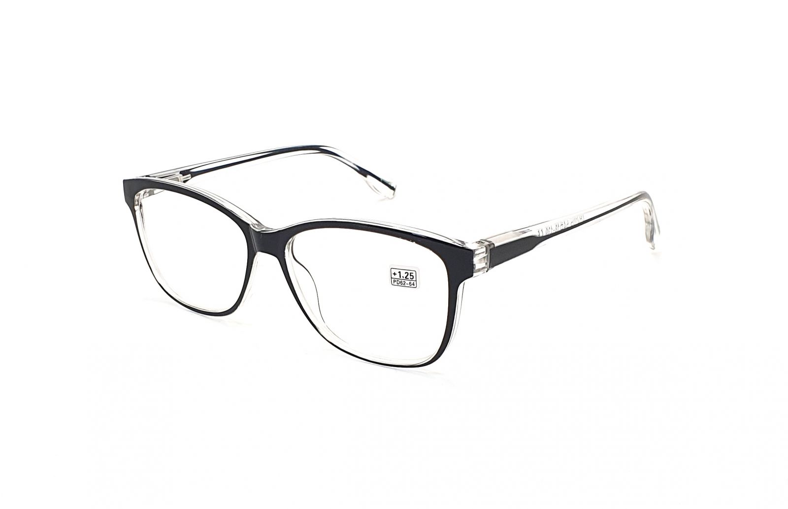 Dioptrické brýle ZH2105 +3,00 black/transparent flex