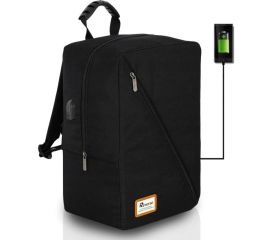 Příruční zavazadlo - batoh pro RYANAIR 1004 40x25x20 BLACK USB