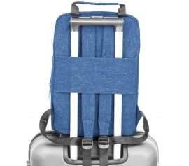 Příruční zavazadlo - batoh pro RYANAIR R1 40x25x20 BLUE-SILVER Reverse E-batoh