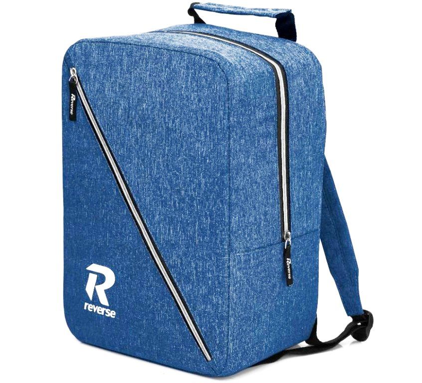 Reverse Příruční zavazadlo - batoh pro RYANAIR R1 40x25x20 BLUE-SILVER