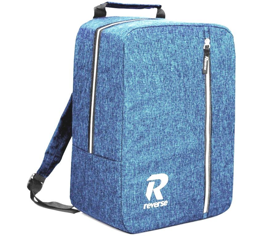Reverse Příruční zavazadlo - batoh pro RYANAIR REV1 40x25x20 BLUE-SILVER