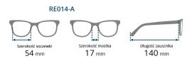 Dioptrické brýle RE014-A +2,00 flex BRILO E-batoh