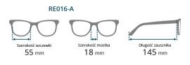 Dioptrické brýle RE016-A +1,50 flex BRILO E-batoh