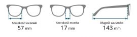 Dioptrické brýle RE126-A +2,00 flex BRILO E-batoh