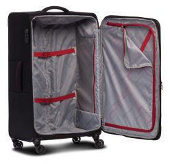 Sada 3 textilních kufrů DENVER 4w GREY L,M,S TSA WORLDPACK E-batoh