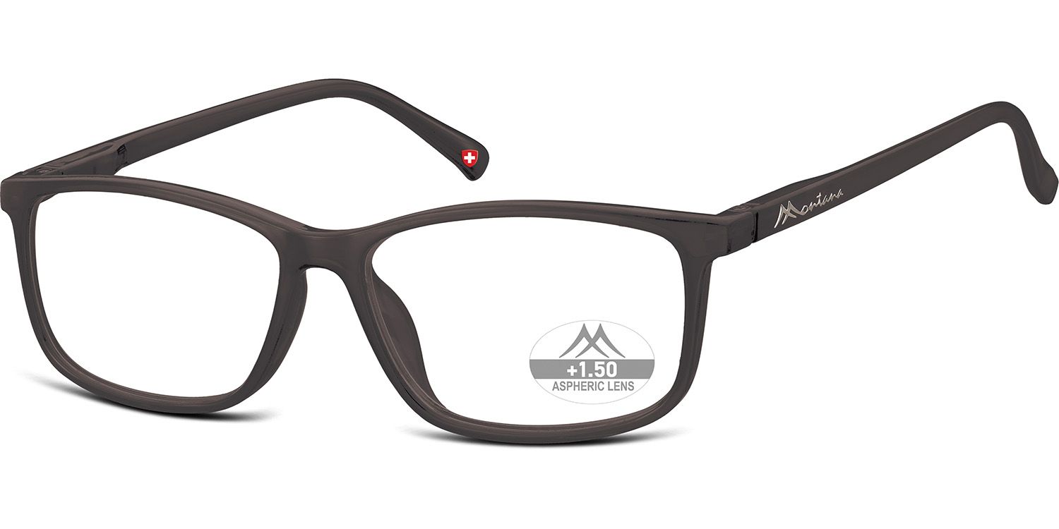 MONTANA EYEWEAR Dioptrické brýle HMR62H Black / +2,00 flex