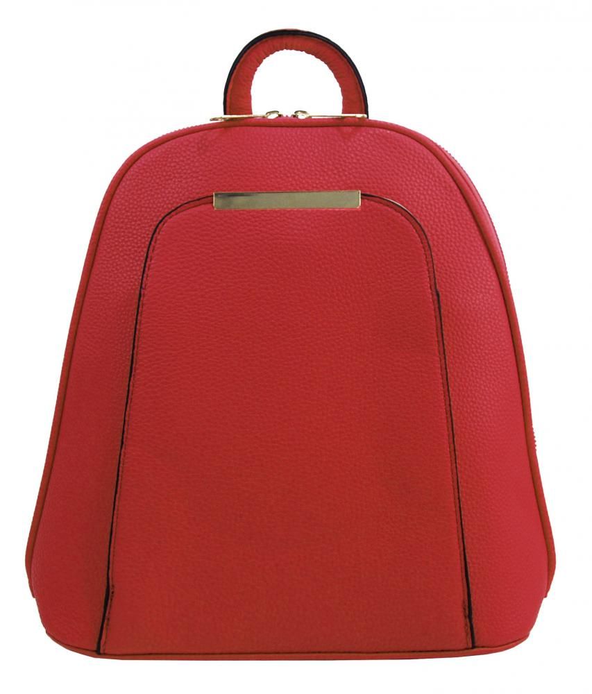 Jessica Bags Elegantní menší dámský batůžek / kabelka červená