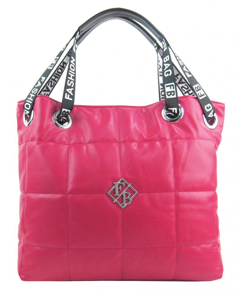 Fashion &amp; CO Velká dámská kabelka přes rameno v prošívaném designu fuchsiově růžová
