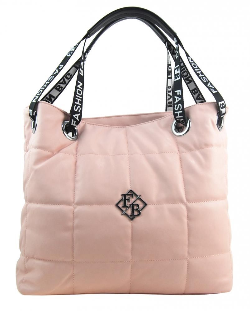Fashion &amp; CO Velká dámská kabelka přes rameno v prošívaném designu růžová