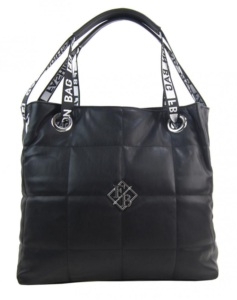 Fashion &amp; CO Velká dámská kabelka přes rameno v prošívaném designu černá