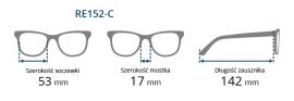 Dioptrické brýle RE152-C +1,75 flex BRILO E-batoh