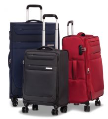 Sada 3 textilních kufrů DUBLIN 4w GREY L,M,S TSA WORLDPACK E-batoh