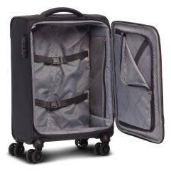Sada 3 textilních kufrů DUBLIN 4w GREY L,M,S TSA WORLDPACK E-batoh