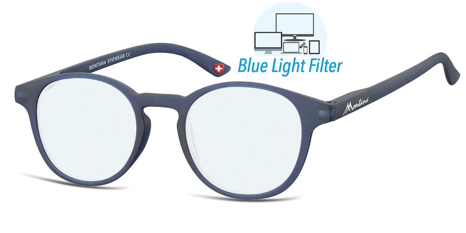 MONTANA EYEWEAR Slim dioptrické brýle na počítač BLF52A +3,00Flex