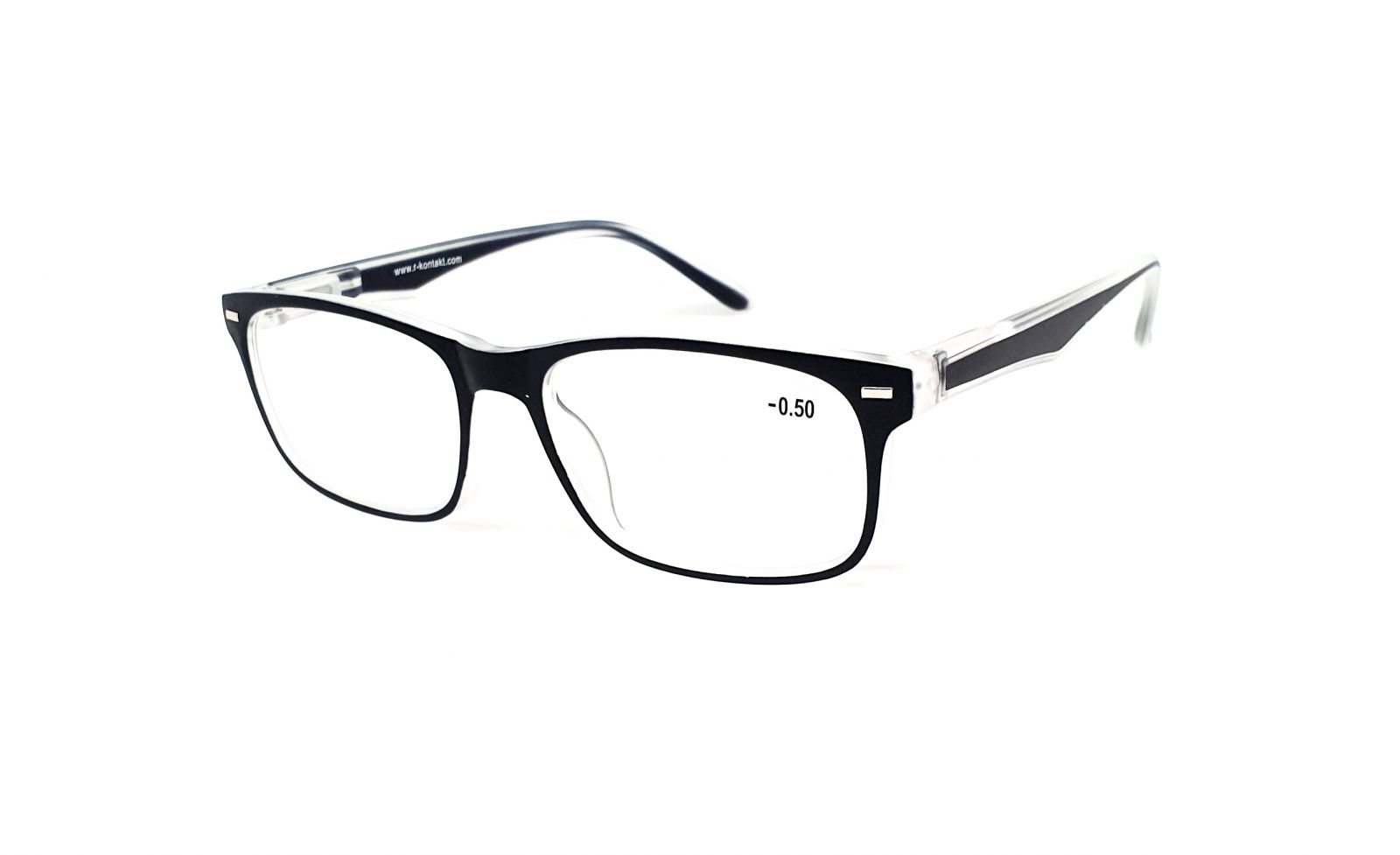 Dioptrické brýle V3072 / +5,00 black flex