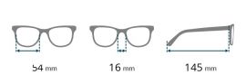 Dioptrické brýle RE124-C +1,75 flex BRILO E-batoh