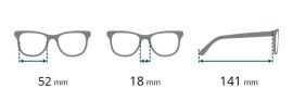 Dioptrické brýle RE004-B +1,50 flex BRILO E-batoh