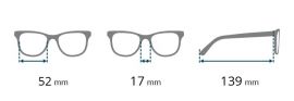 Dioptrické brýle RE010-B +1,50 flex BRILO E-batoh