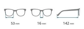 Dioptrické brýle RE052-B +2,00 flex BRILO E-batoh