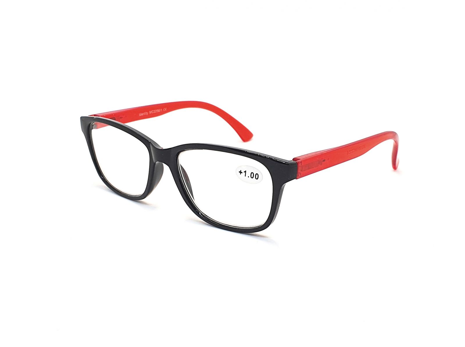 IDENTITY Dioptrické brýle MC2256 +1,50 flex black/red