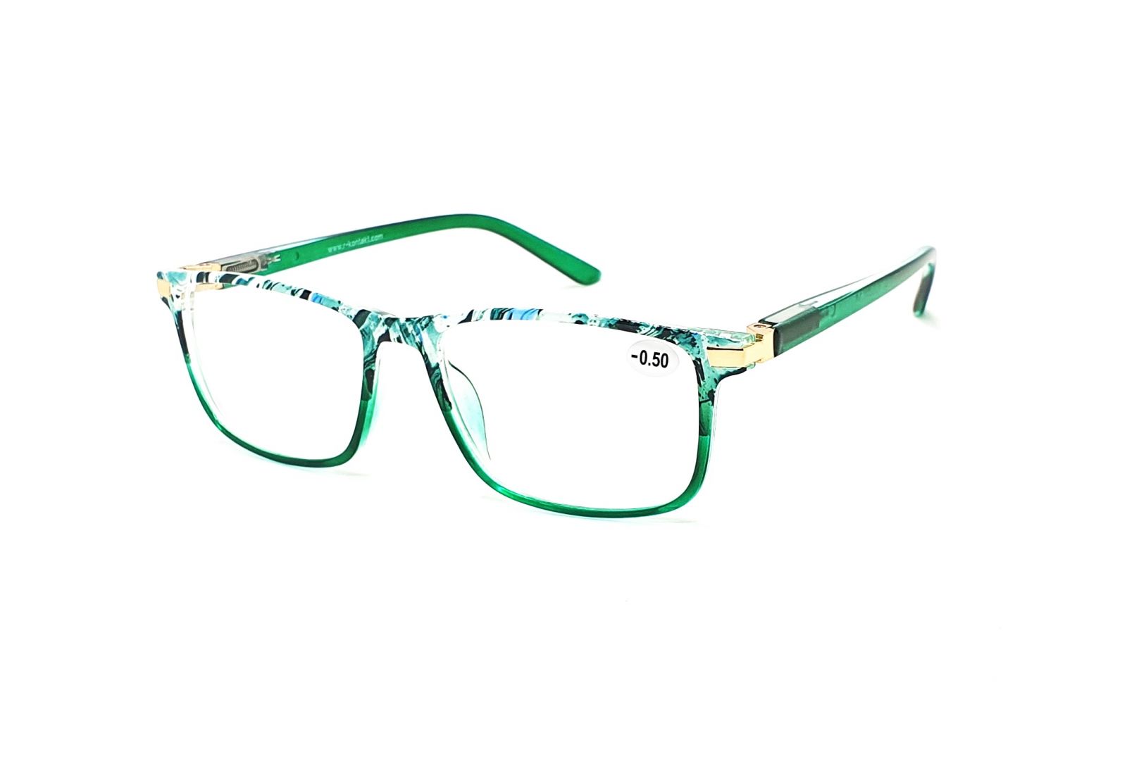 Dioptrické brýle V3075 / -3,50 green flex