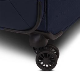 Cestovní textilní kufr DUBLIN 4w BLUE velký L TSA WORLDPACK E-batoh