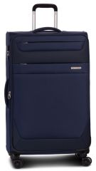 Cestovní textilní kufr  DUBLIN 4w BLUE velký L