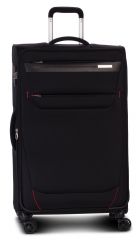 Cestovní látkový kufr  DENVER 4w BLACK střední M TSA