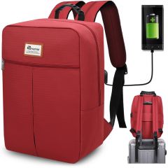 Příruční zavazadlo - batoh pro RYANAIR 2061 40x25x20 WINERED USB