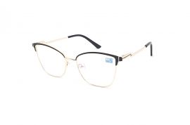 Dioptrické brýle 6861 / -2,00 black/gold s antireflexní vrstvou Flex