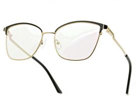 Dioptrické brýle 6861 / -4,00 black/gold s antireflexní vrstvou Flex E-batoh