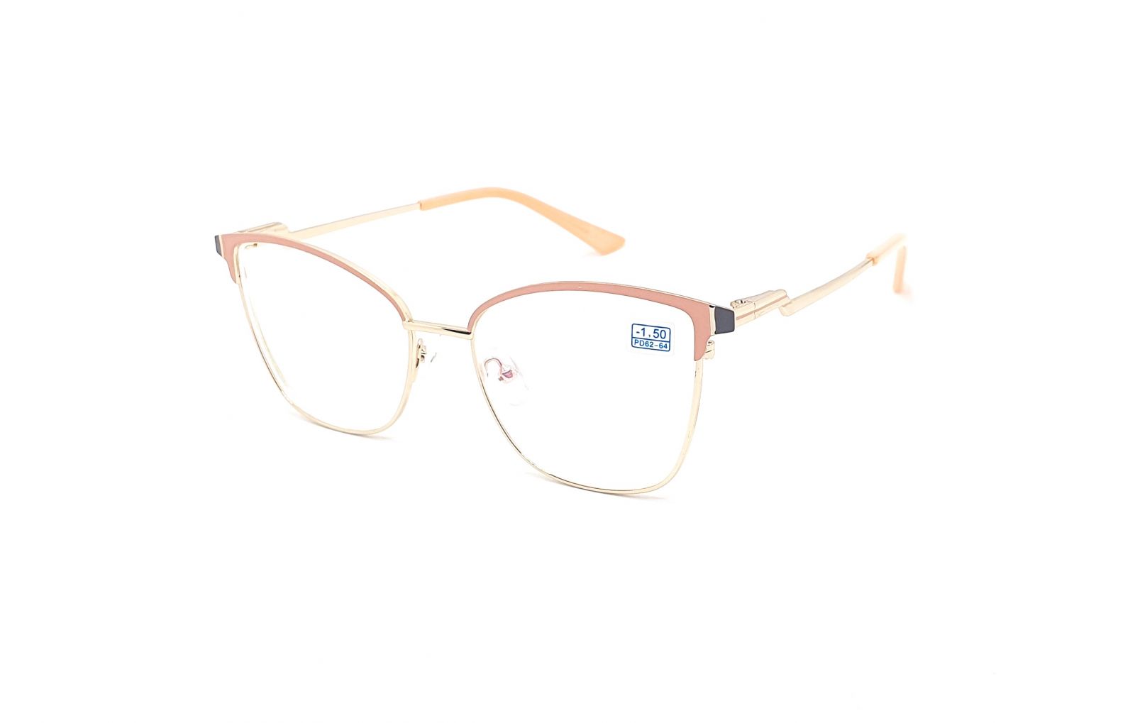 Dioptrické brýle 6861 / -4,00 beige/gold s antireflexní vrstvou Flex