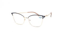 Dioptrické brýle 6861 / -2,00 black/gold/brown s antireflexní vrstvou Flex E-batoh