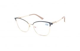 Dioptrické brýle 6861 / -0,50 black/gold/brown s antireflexní vrstvou Flex