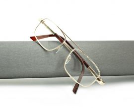 Dioptrické brýle 812 / -1,00 gold/brown FLex E-batoh