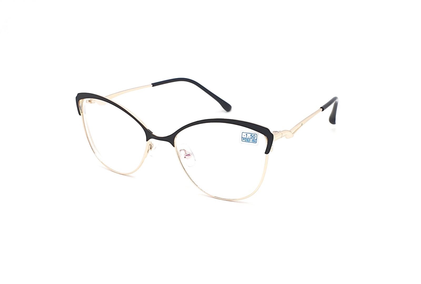 Dioptrické brýle 850 / -2,50 black/gold s antireflexní vrstvou