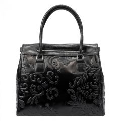 Kožená černá dámská kabelka do ruky Luka VERA PELLE E-batoh