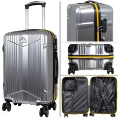 Cestovní kufry sada Daytona silver L,M,S MONOPOL E-batoh