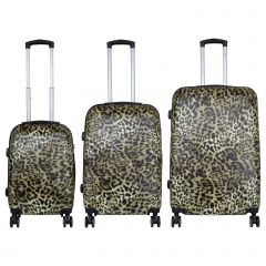 Cestovní kufry sada Leopard L,M,S MONOPOL E-batoh